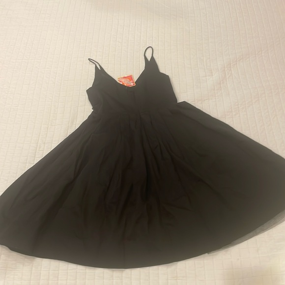 Isaac Mizrahi sun dress little black cocktail party summer spaghetti straps sz 4 - Picture 10 of 13